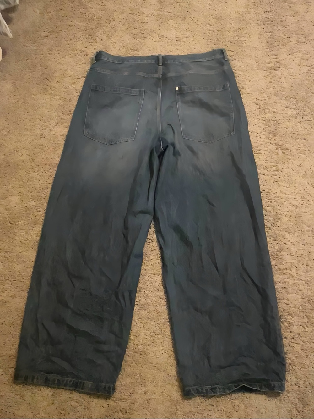 H&M Baggy Men's Jeans in Dark Blue - Picture 2 of 4